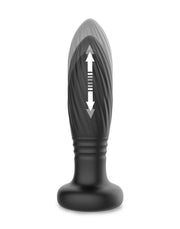 IY Tainy - Stotende Buttplug met Ledverlichting en Afstandsbediening - Zwart