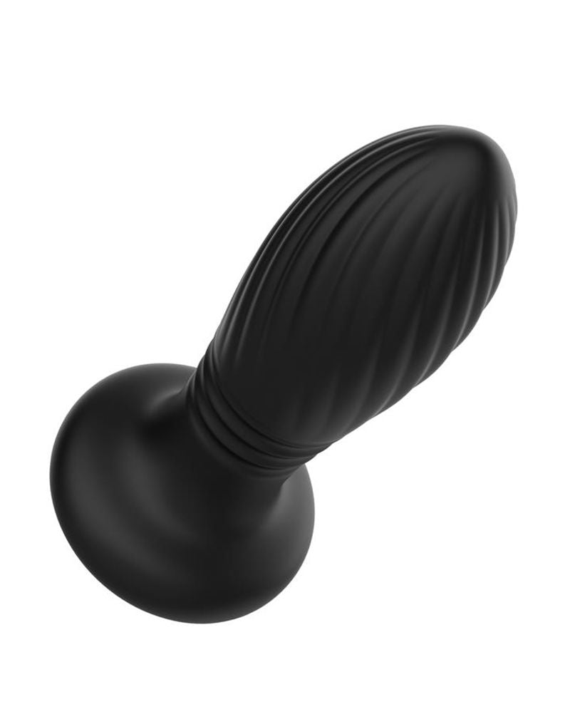 IY Tainy - Stotende Buttplug met Ledverlichting en Afstandsbediening - Zwart