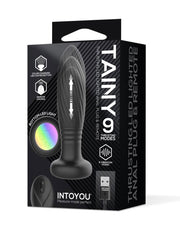 IY Tainy - Stotende Buttplug met Ledverlichting en Afstandsbediening - Zwart