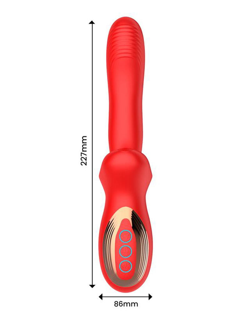 IY - Vyron - Stotende & Knabbelende Vibrator - Rood