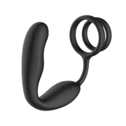 IY - Bruce - Prostaatmassager 360° - Met dubbele penisring - Zwart