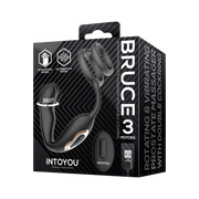 IY - Bruce - Prostaatmassager 360° - Met dubbele penisring - Zwart
