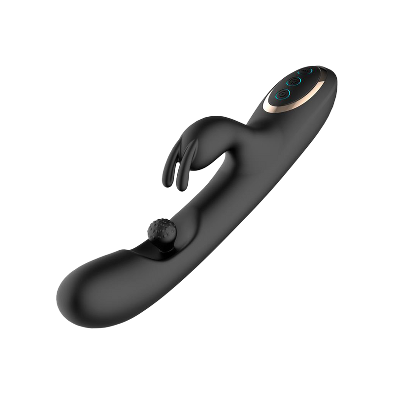 IY - Patty - Rabbit Vibrator met Roterende Bal - Zwart