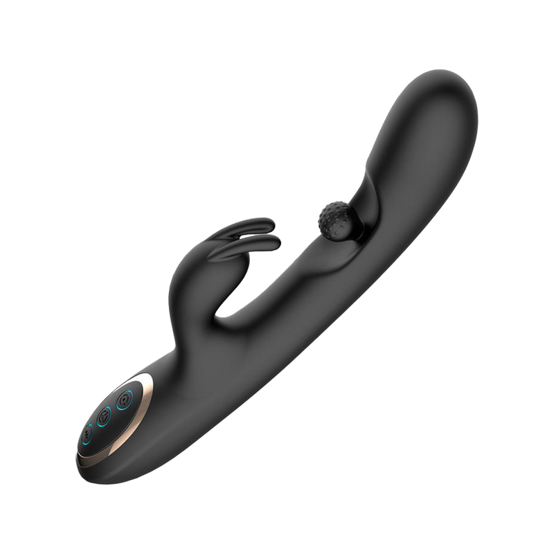 IY - Patty - Rabbit Vibrator met Roterende Bal - Zwart