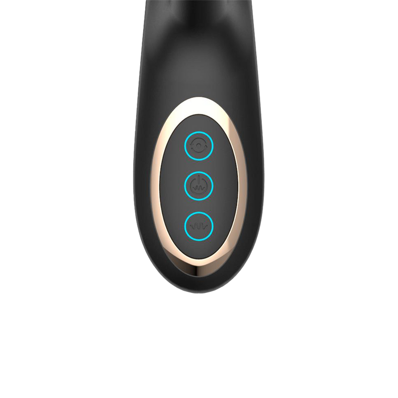 IY - Patty - Rabbit Vibrator met Roterende Bal - Zwart