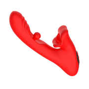 IY - Franky - Knabbelende Vibrator met Roterende Bal - Met App Control - Rood