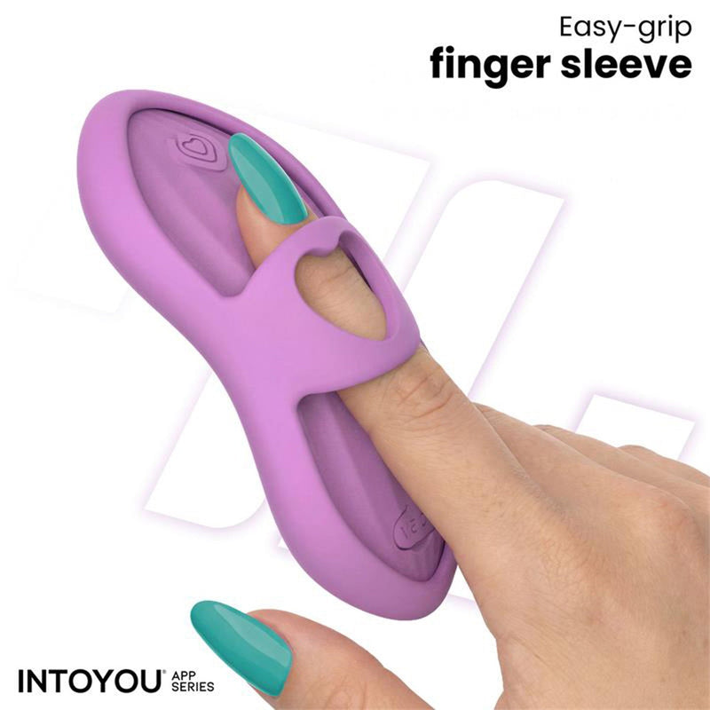 IY - Laia - Verwarmde Vingervibrator - Met App Control - Lila