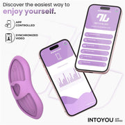 IY - Laia - Verwarmde Vingervibrator - Met App Control - Lila