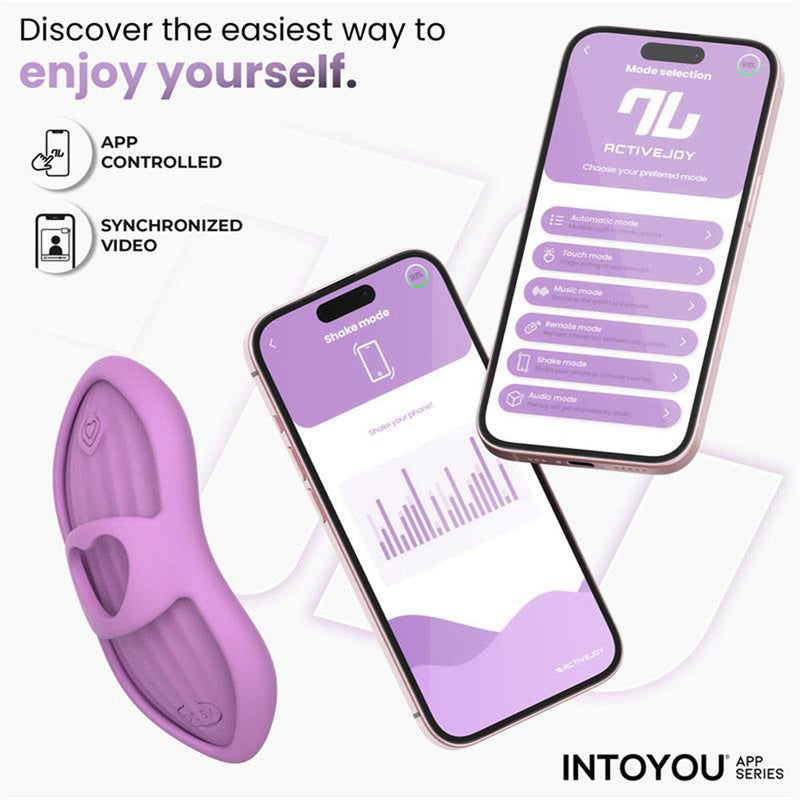 IY - Laia - Verwarmde Vingervibrator - Met App Control - Lila
