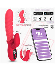 IY - Tingly - Golvende Vibrator met Vinger - App Control - Roze