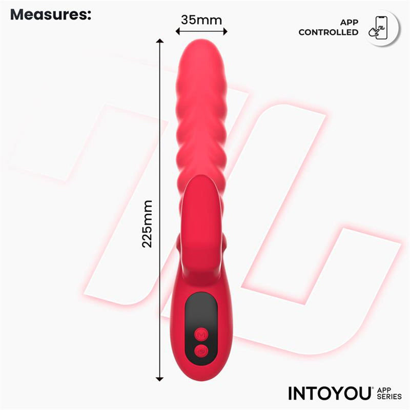 IY - Tingly - Golvende Vibrator met Vinger - App Control - Roze