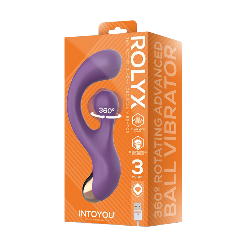 IY - Rolyx - 360º Ronddraaiende Rabbit Vibrator - Paars