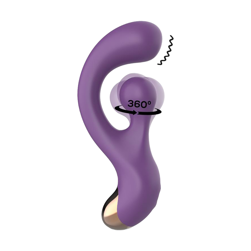 IY - Rolyx - 360º Ronddraaiende Rabbit Vibrator - Paars