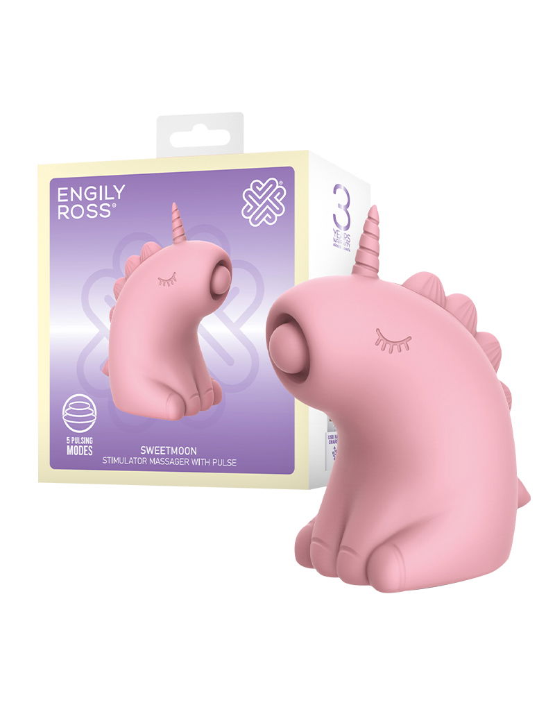 ER - Sweetmoon Unicorn - Clitoris Massager met Pulse - Zachtroze