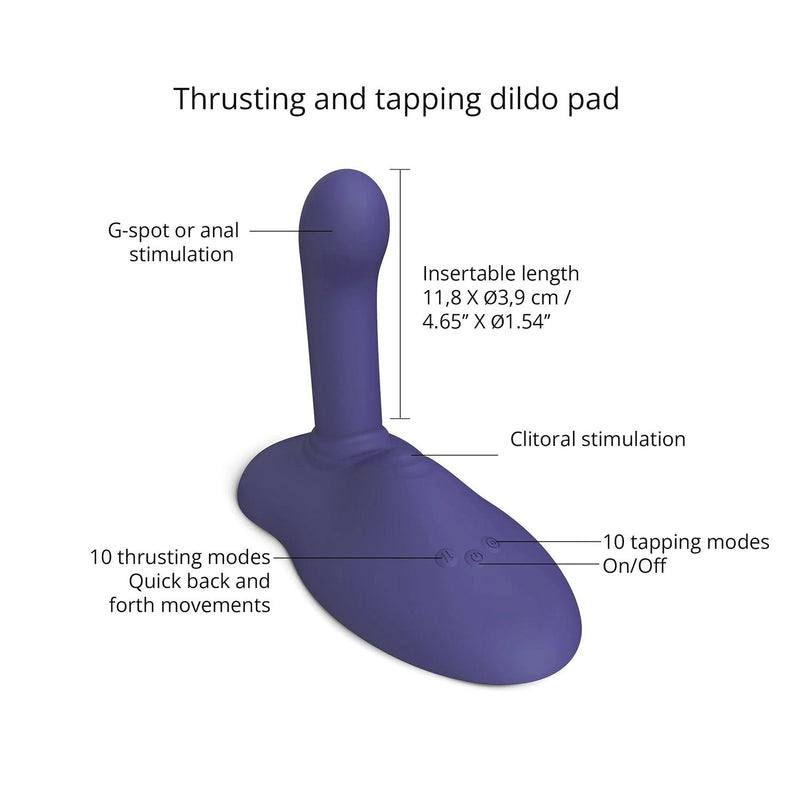 Love to Love – GOFAST - Zit-vibrator - Hands-free Vibrator - Vibrator-kussen - Midnight Indigo