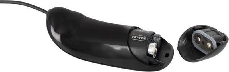 You2Toys – Siliconen Anale Vibrator met Kromming – Geschikt voor Voorbind Harnas – Zwart-Erotiekvoordeel.nl