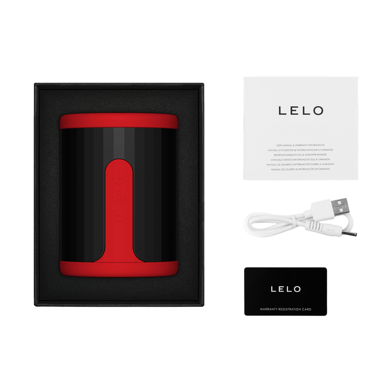 LELO - F2S Master Blaster- Stamina Trainer & Stroker - App Control - Rood