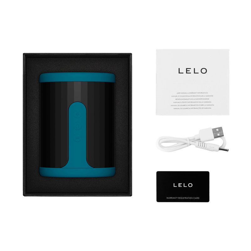 LELO - F2S Master Blaster- Stamina Trainer & Stroker - App Control - Blauwgroen