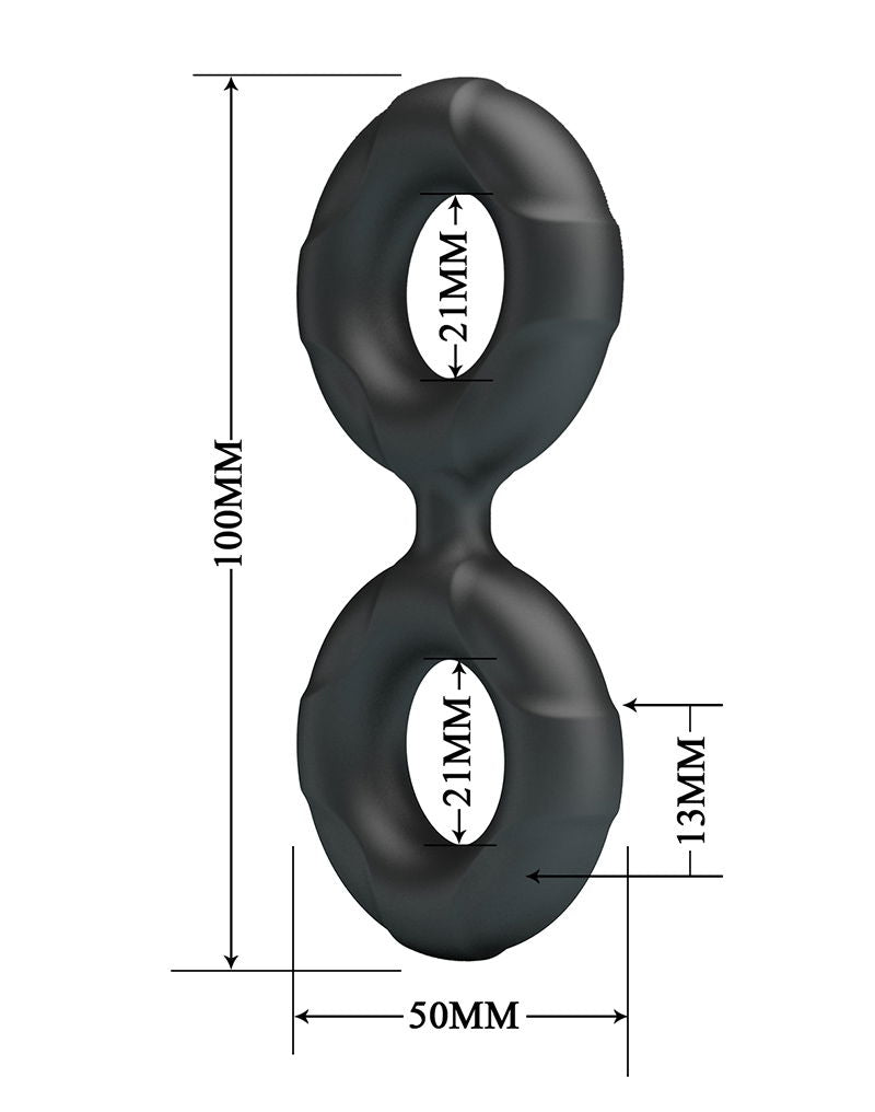Crazy Bull - Radwan - Cockring - Model 19 - Zwart