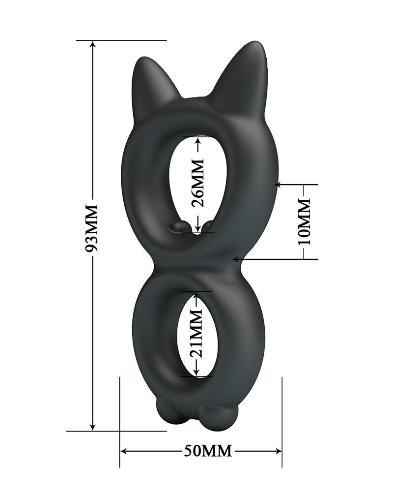 Crazy Bull - Toran - Cockring - Model 20 - Zwart