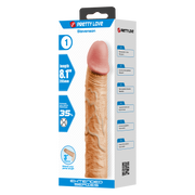 Pretty Love - Stevenson - Realistische Penis Sleeve - 205 mm - Lichte Huidskleur