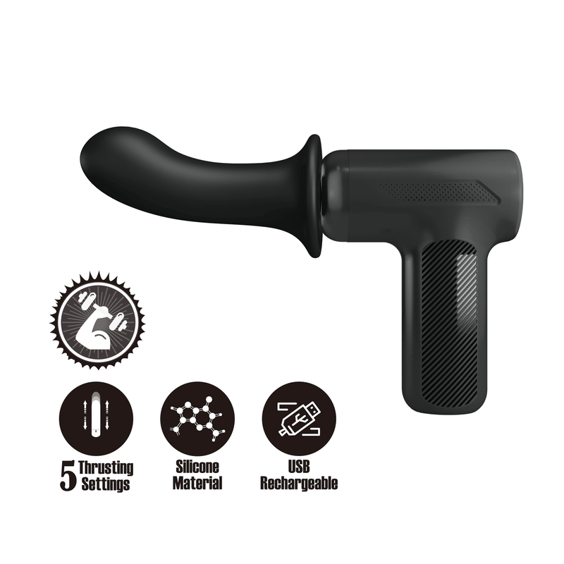 Pretty Love - DJ Scholar - Stotende Massager - Zwart