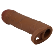 Pretty Love - Bunion - Verlengende Penis Sleeve met Cockring - 25mm - Bruin