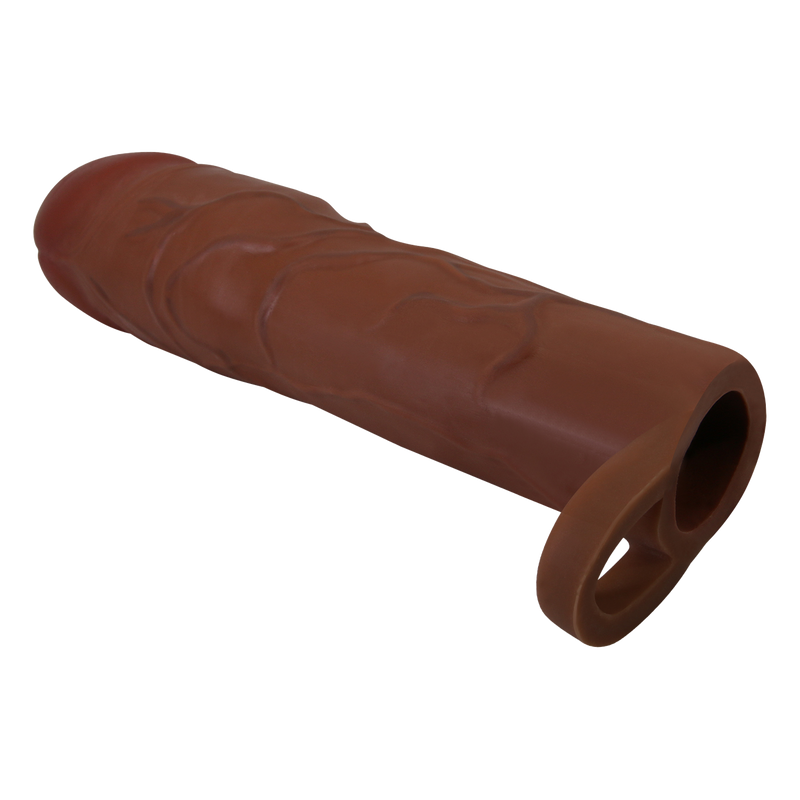Pretty Love - Gerd - Cockring met verlengde Penis Sleeve - 75mm - Bruin