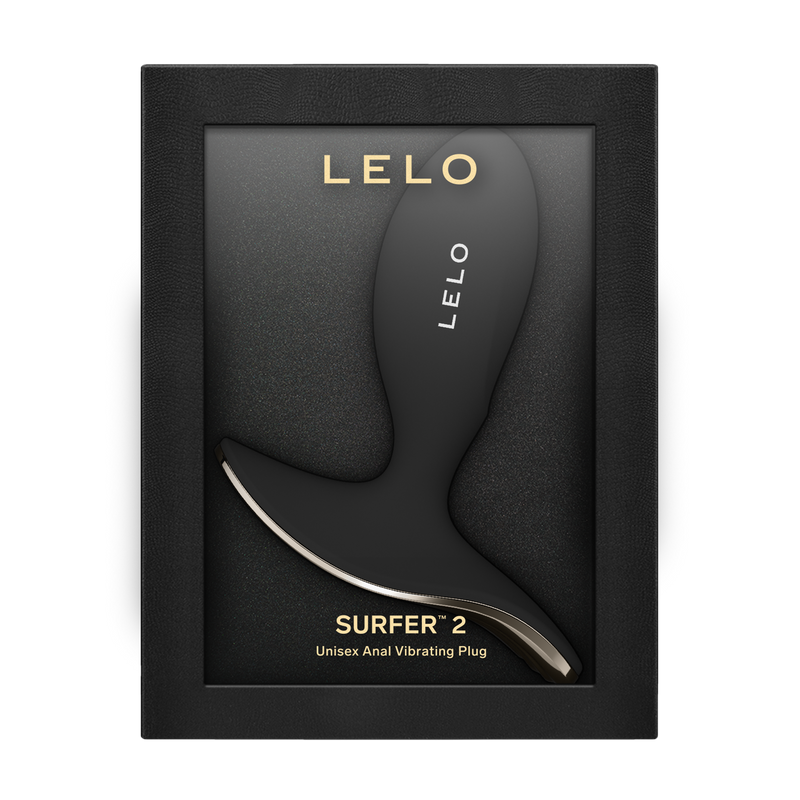 LELO - Surfer 2 - Unisex Vibrerende Anaalplug - Zwart