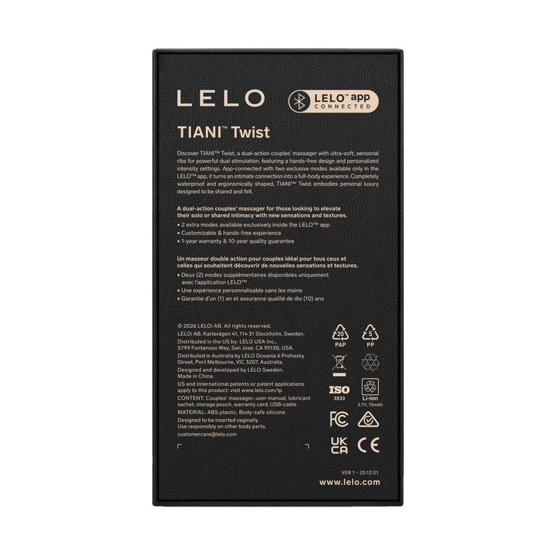 LELO - Tiani Twist - Dual-Action Partner Vibrator - Lila