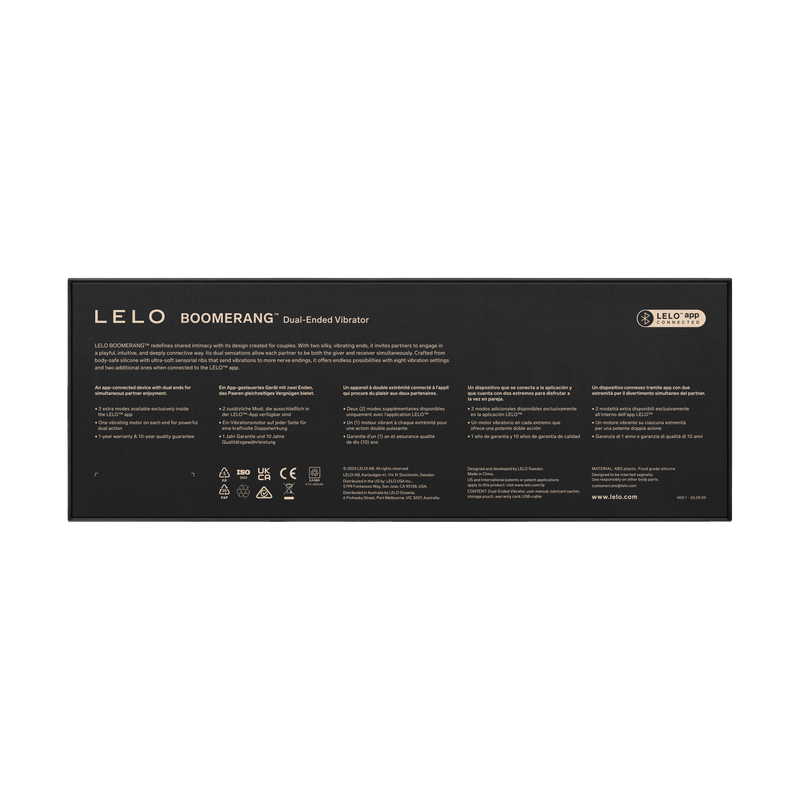LELO - Boomerang - Dubbelzijdige Vibrator - Dubbele Motor - Coral