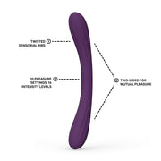 LELO - Boomerang - Dubbelzijdige Vibrator - Dubbele Motor - Paars