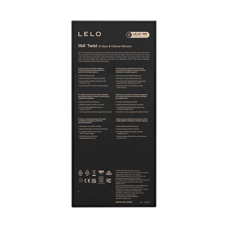 LELO - Ina Twist - Rabbit Vibrator - Lavendel
