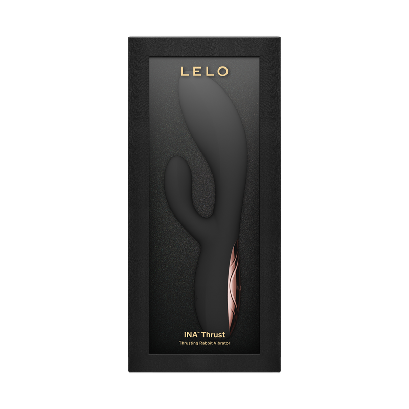 LELO - Ina Thrust - Rabbit Vibrator met Stootbeweging - Zwart
