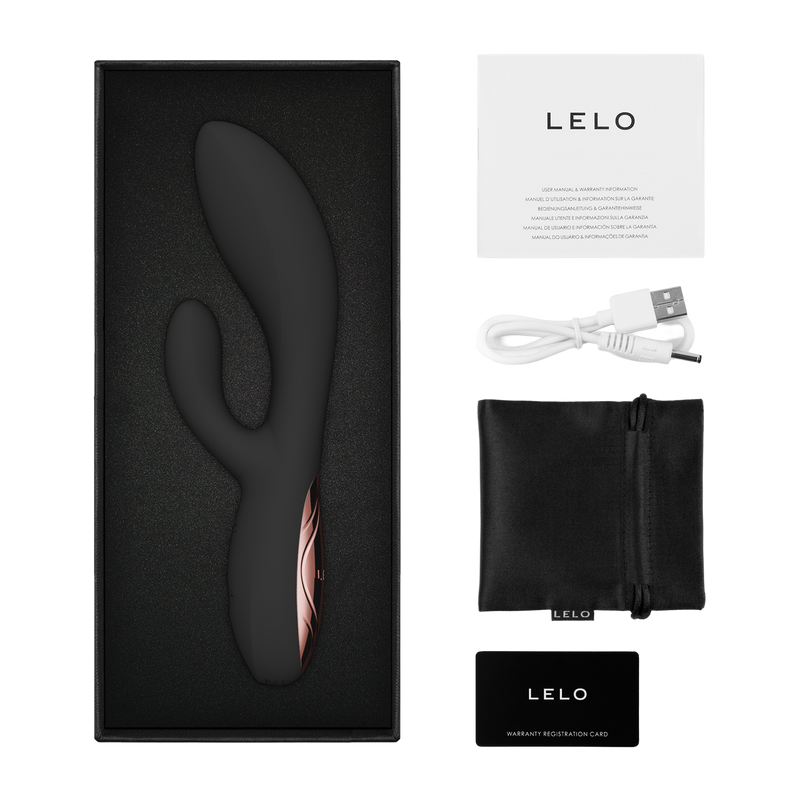 LELO - Ina Thrust - Rabbit Vibrator met Stootbeweging - Zwart