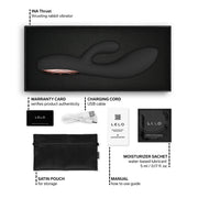 LELO - Ina Thrust - Rabbit Vibrator met Stootbeweging - Zwart
