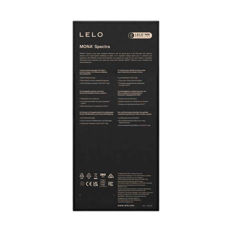 LELO - Mona Spectra - Wellness Massager met Rood Licht - Wit