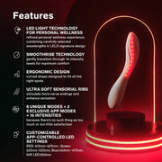 LELO - Mona Spectra - Wellness Massager met Rood Licht - Wit