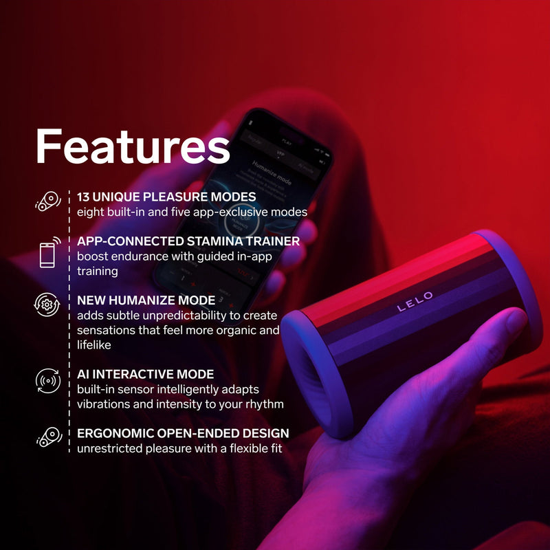LELO - F2S™ Double Sonic - Sonische Masturbator & Stroker - Teal
