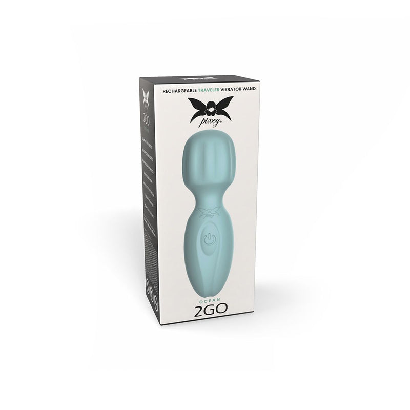 Pixey 2GO - Mini Wand Vibrator - Ocean
