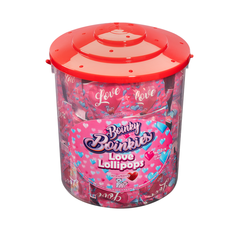 Boinky - Lustopwekkende Lolly's - Pink Bucket - 100 stuks-Erotiekvoordeel.nl