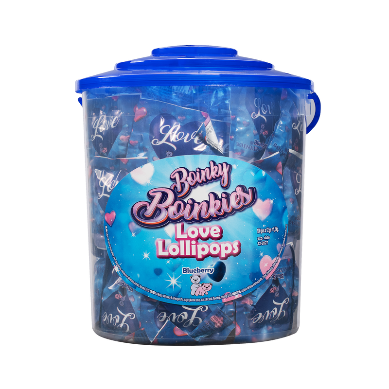 Boinky - Lustopwekkende Lolly's - Blue Bucket - 100 stuks-Erotiekvoordeel.nl