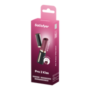 Satisfyer Pro 2 Kiss – Lipstick Vibrator met 3D Air Pulse Technologie - Zwart