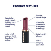 Satisfyer Pro 2 Kiss – Lipstick Vibrator met 3D Air Pulse Technologie - Zwart