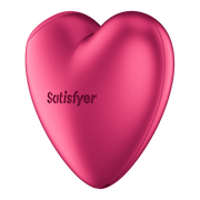 Satisfyer - Cutie Heart - Luchtdruk Vibrator - Op Batterijen - Roze-Erotiekvoordeel.nl