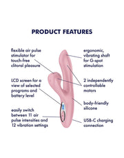 Satisfyer - Pro+ G-Spot Generation 2 - Luchtdruk Rabbit Vibrator - Roze
