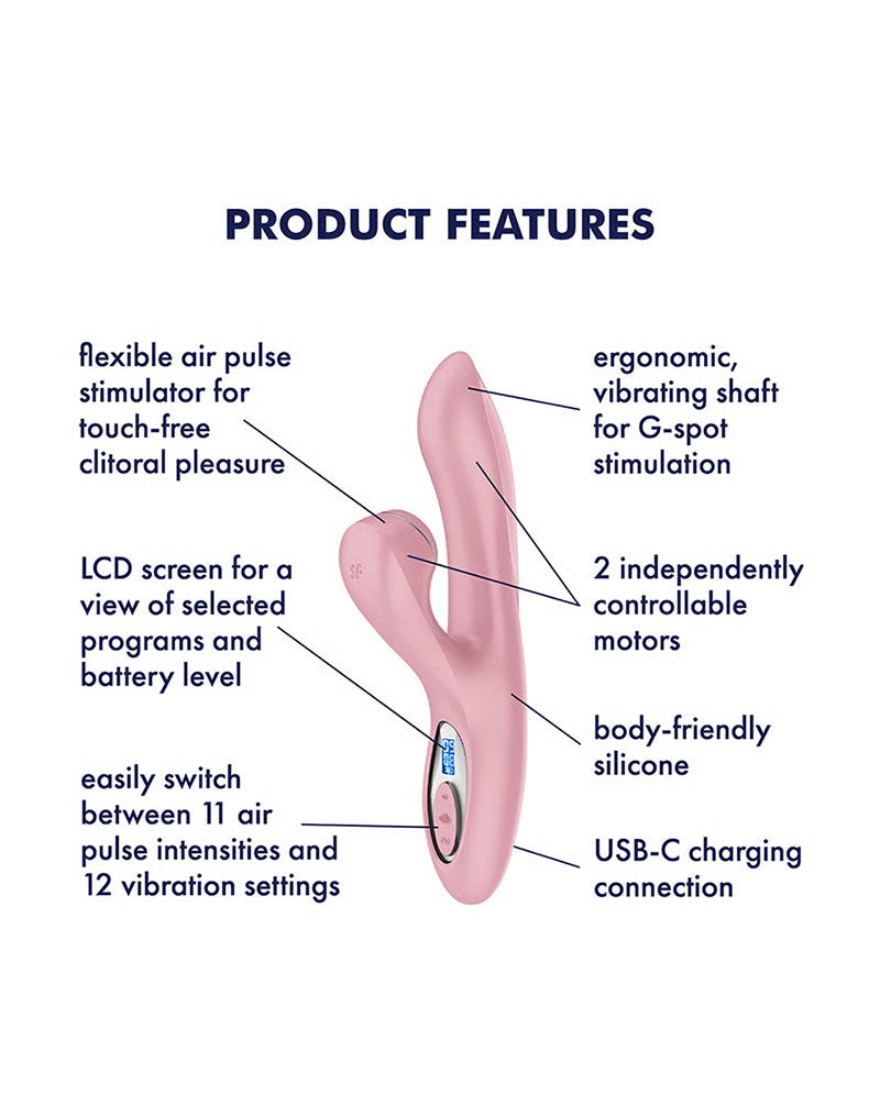 Satisfyer - Pro+ G-Spot Generation 2 - Luchtdruk Rabbit Vibrator - Roze