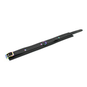Kiotos - Premium Lederen Collar - Metalen Hardware in Unicorn Kleuren - Zwart/Rainbow