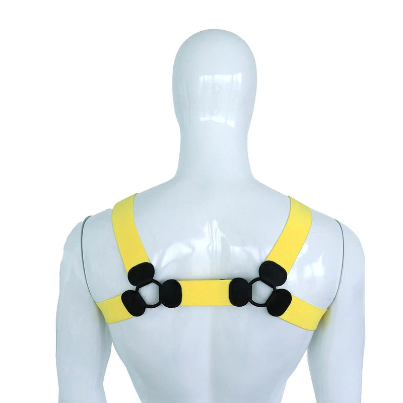 Kiotos - Elastisch Borstharnas - Tuigje - Riemenbody - Geel
