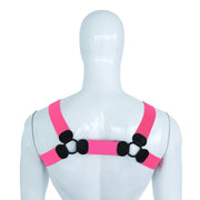 Kiotos - Elastisch Borstharnas - Tuigje - Riemenbody - Roze